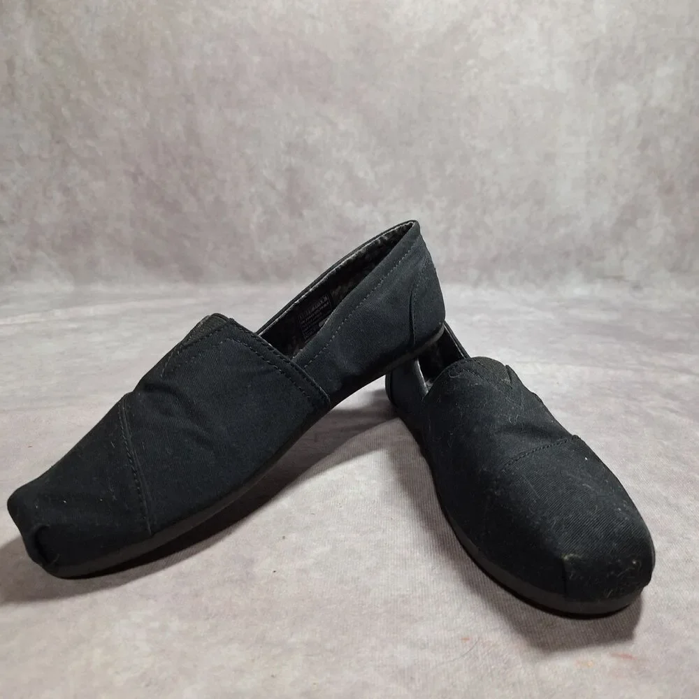 Skechers Bobs Size 8.5 Shoes Women's Black Slip On Memory Foam Flats SN 33645